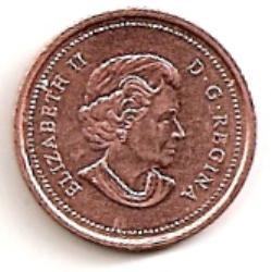 Kanada. 1 centas ( 2004 ) XF