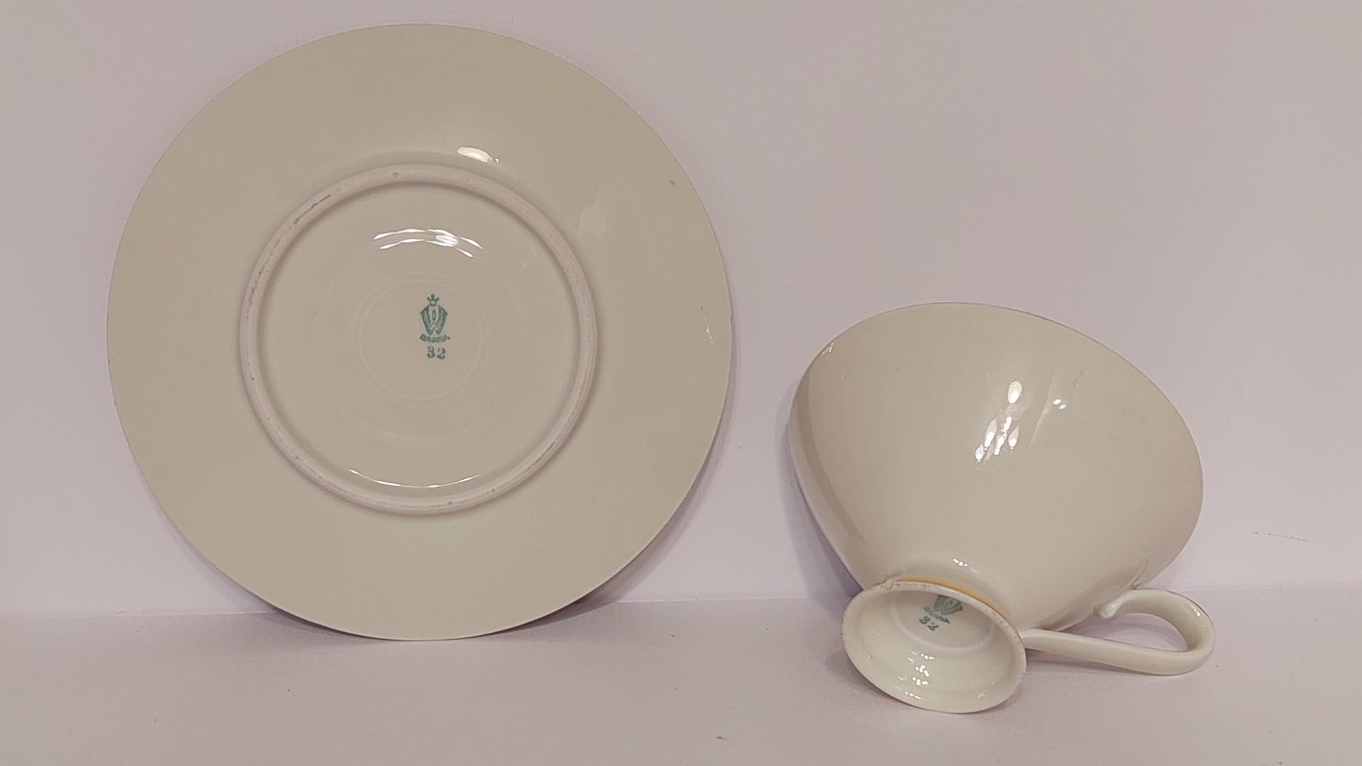 Bavaria porceliano kolekc. puodelis ir lėkštutė 