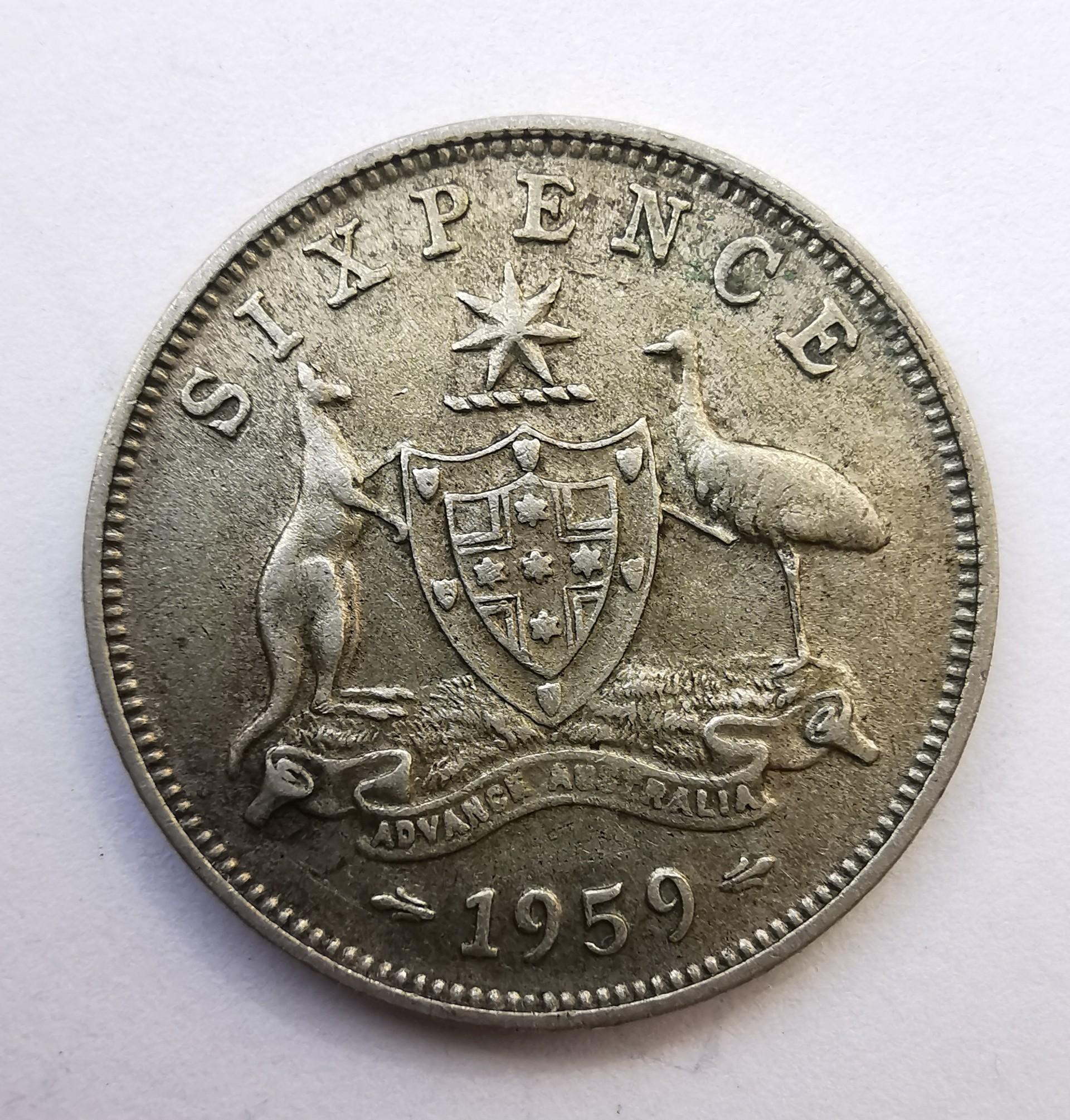 Australija 6 p 1959 sidabras