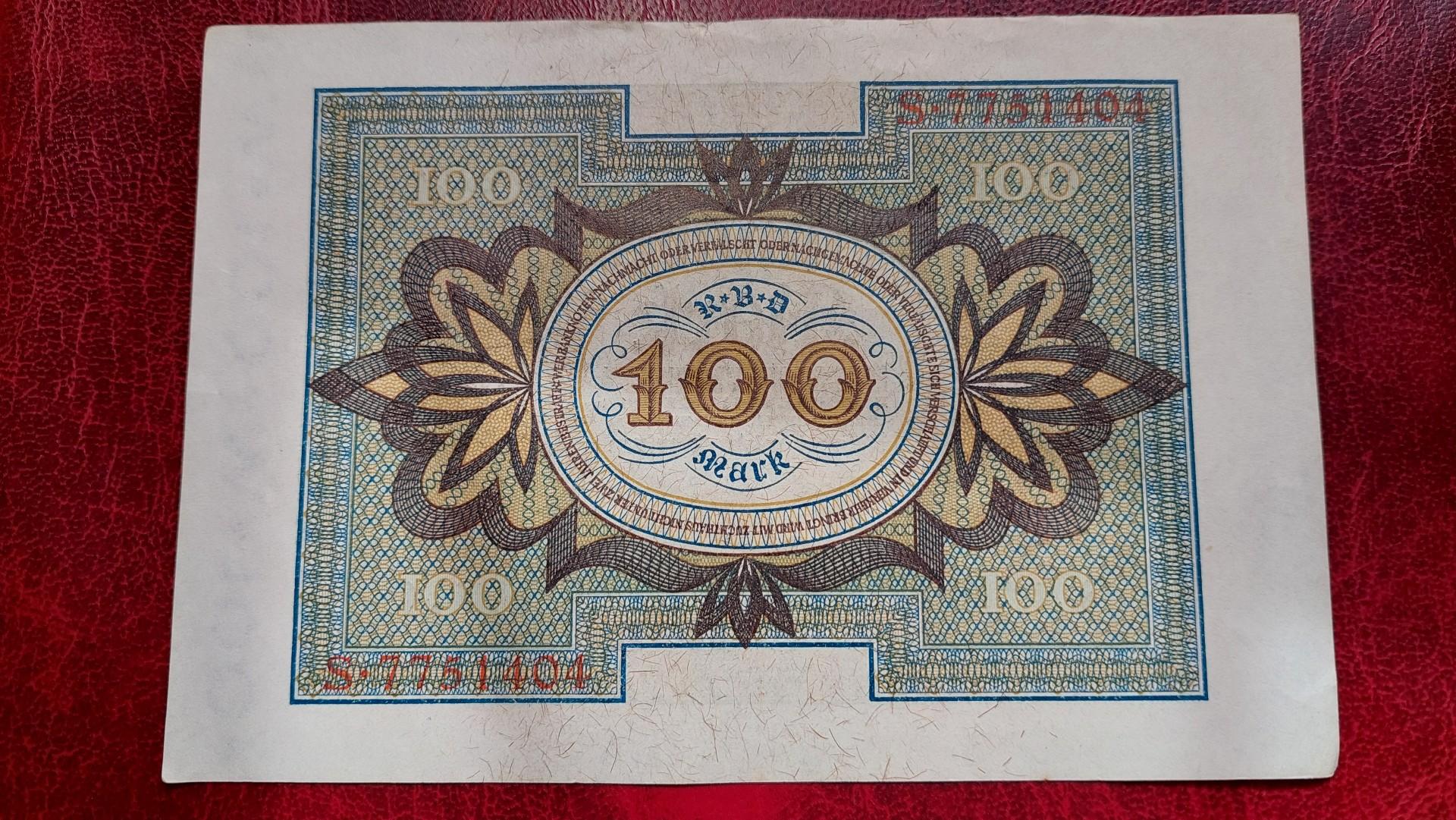 100 Mark 1920.11.01 Vokietija P-69a