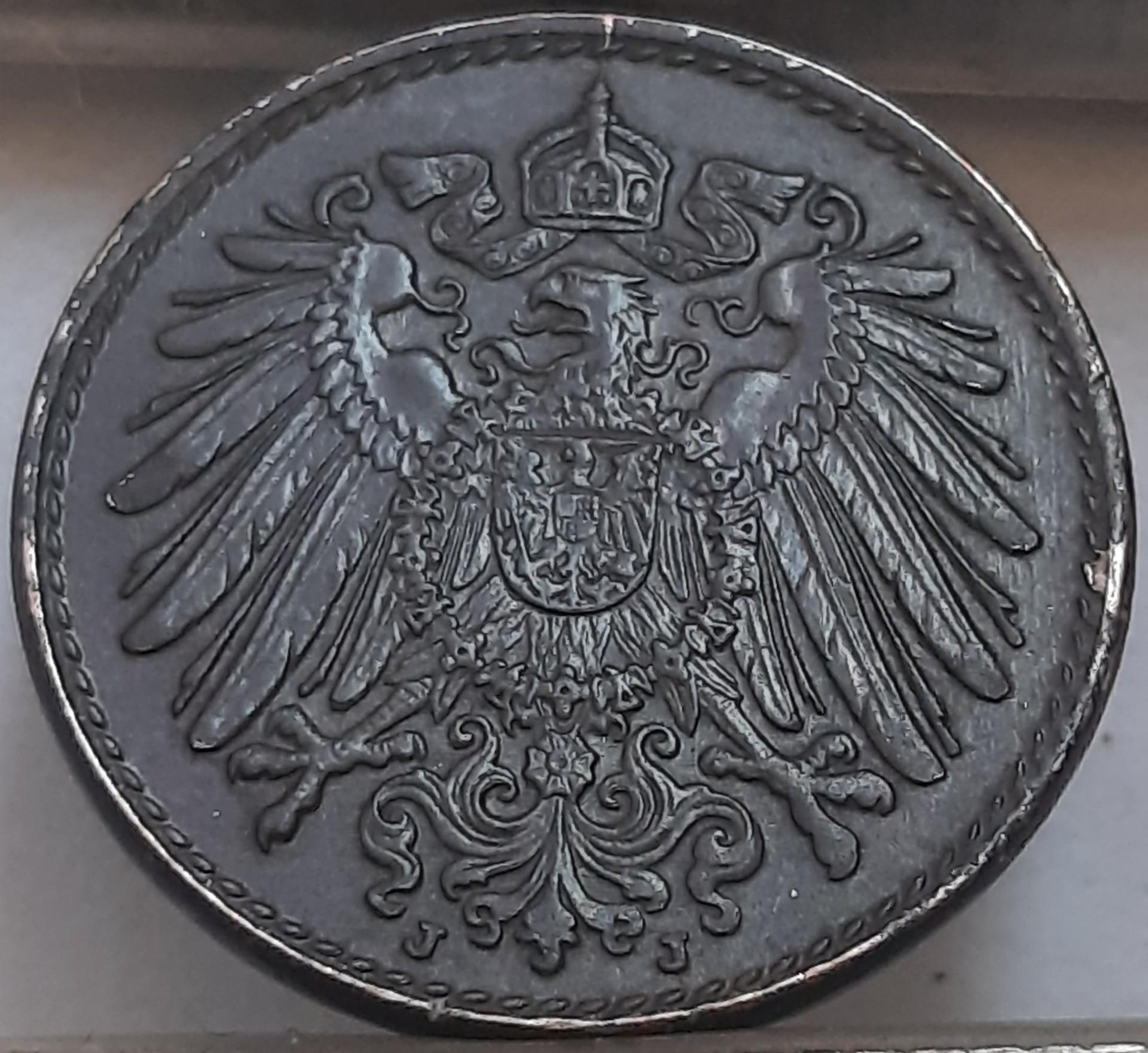 Vokietija 5 Pfenigai 1920 J KM#19 (3770)