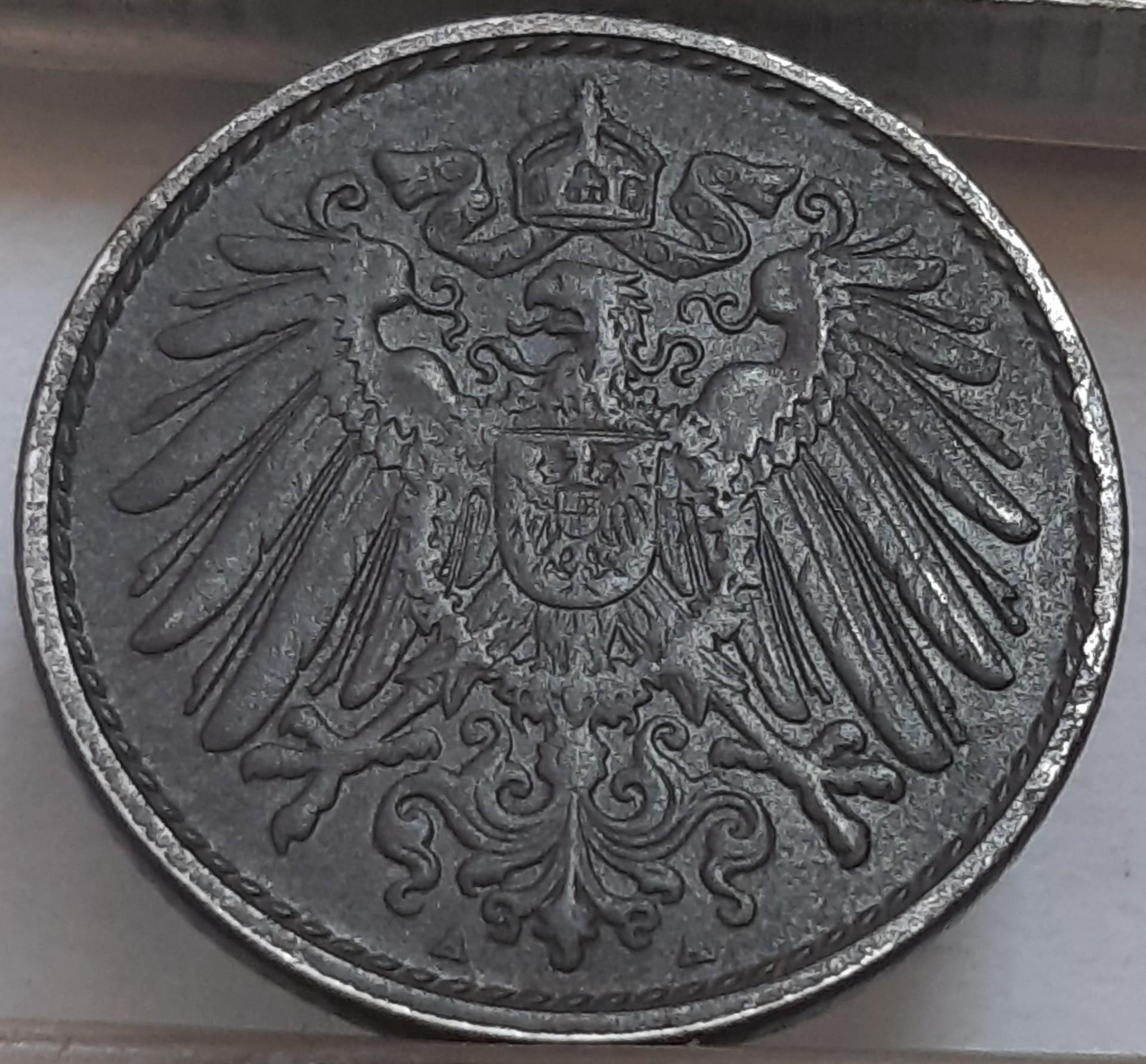 Vokietija 5 Pfenigai 1920 A KM#19 (3775)
