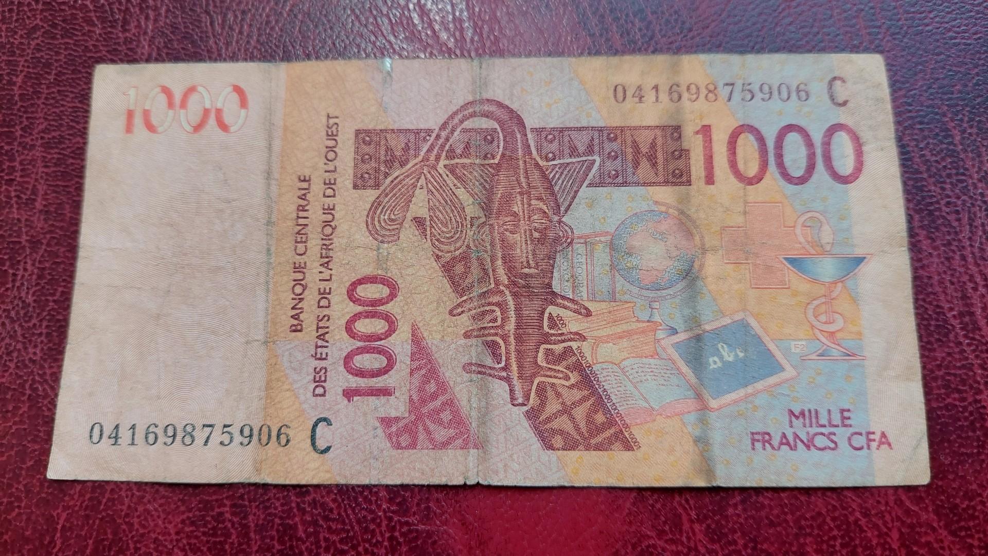 1,000 Francs CFA 2003 P-315 Ca Vakarų Afrikos V.