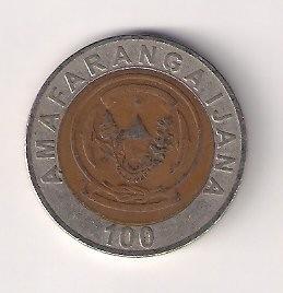 Ruanda - 100 frankų (2007)