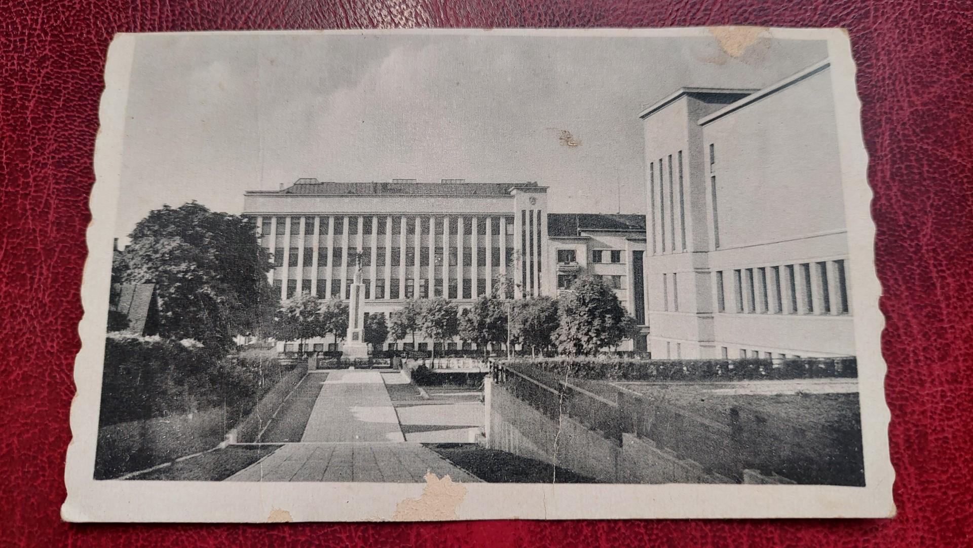 Senas atvirlaiškis foto Žemės Bankas Kaunas