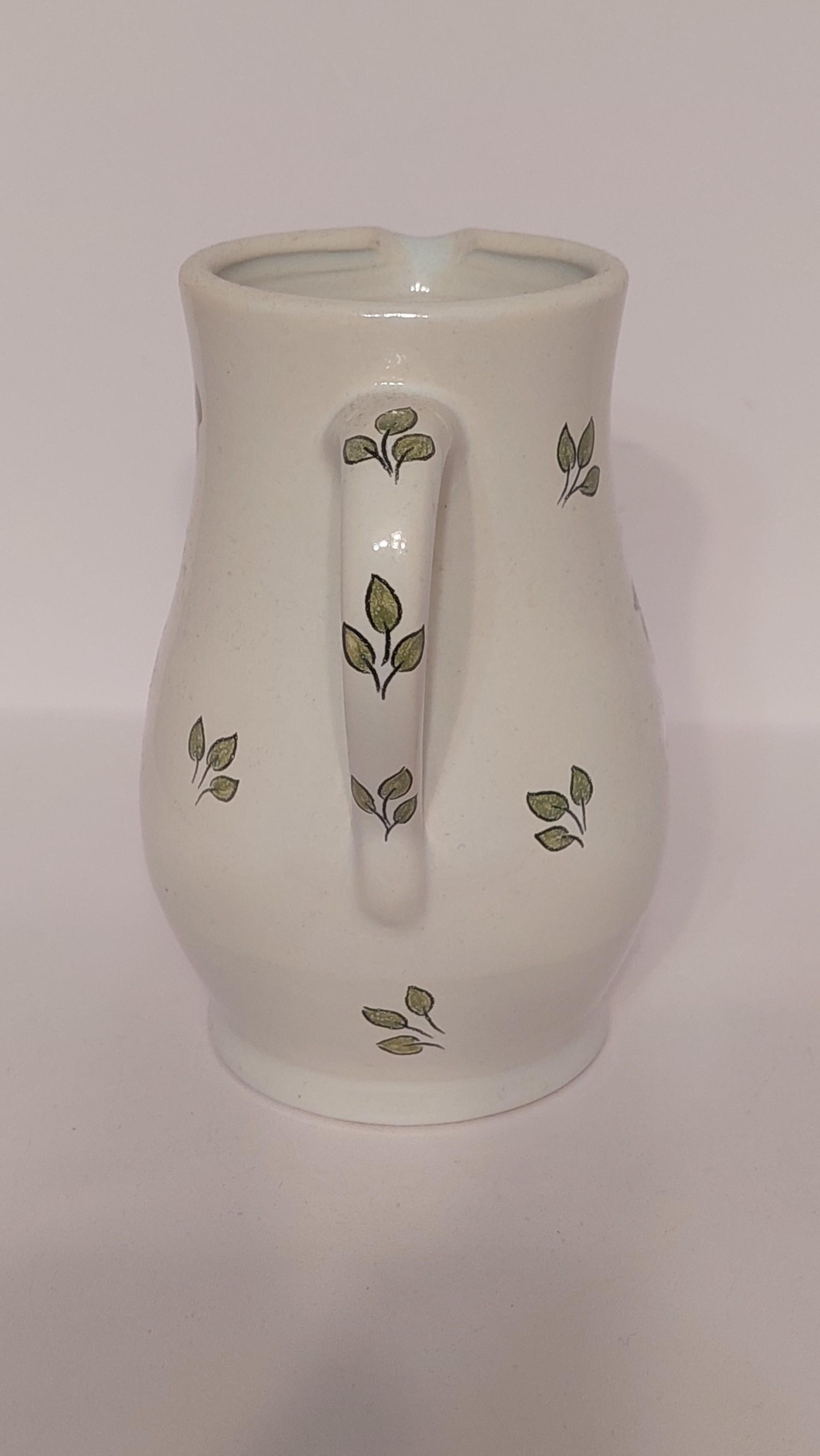 Keramikinis Fayencen Ofenkacheln gėlių mot. ąsotėlis
