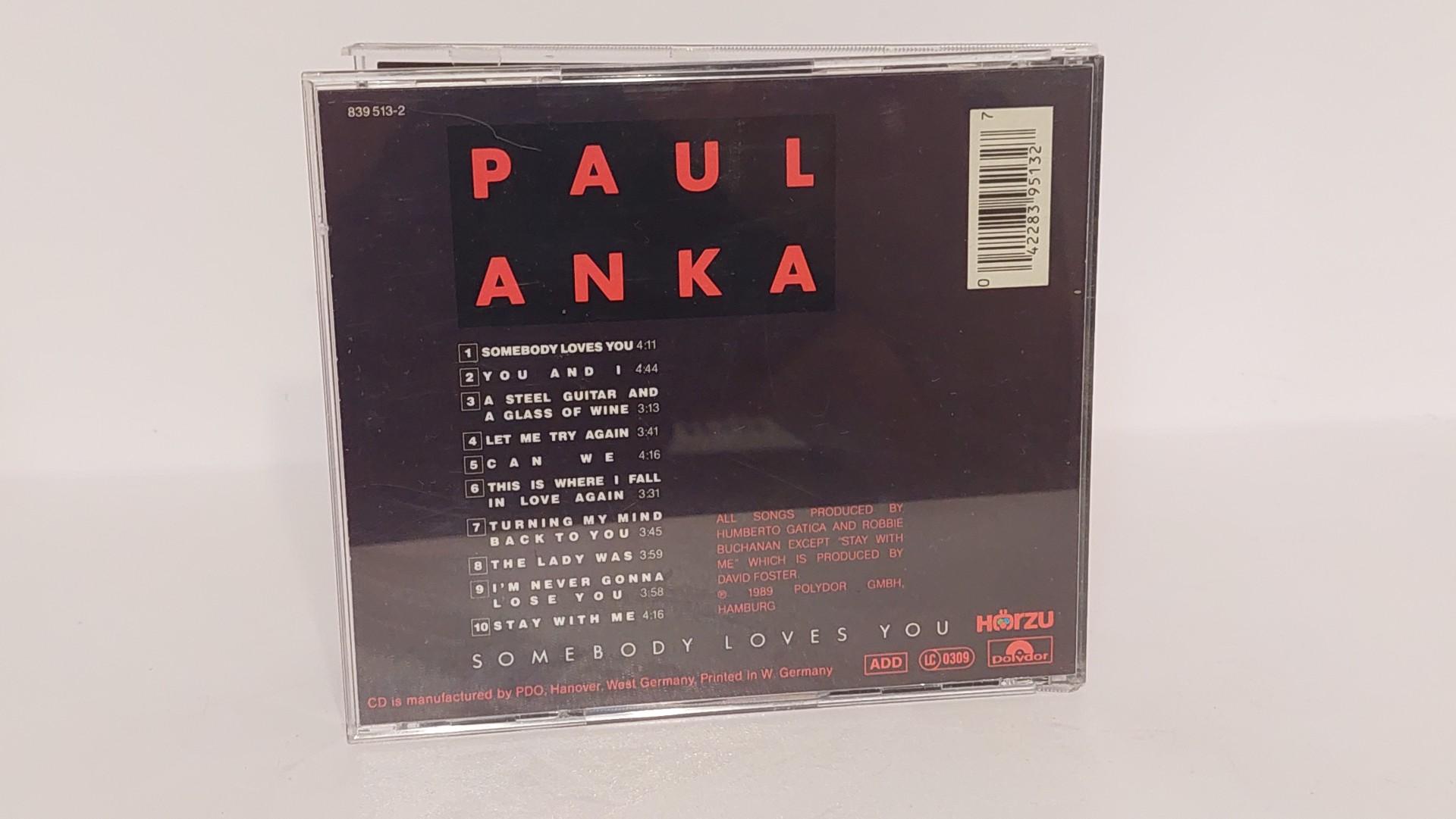 Reto leidimo audio CD Paul Anka - Somebody Loves You
