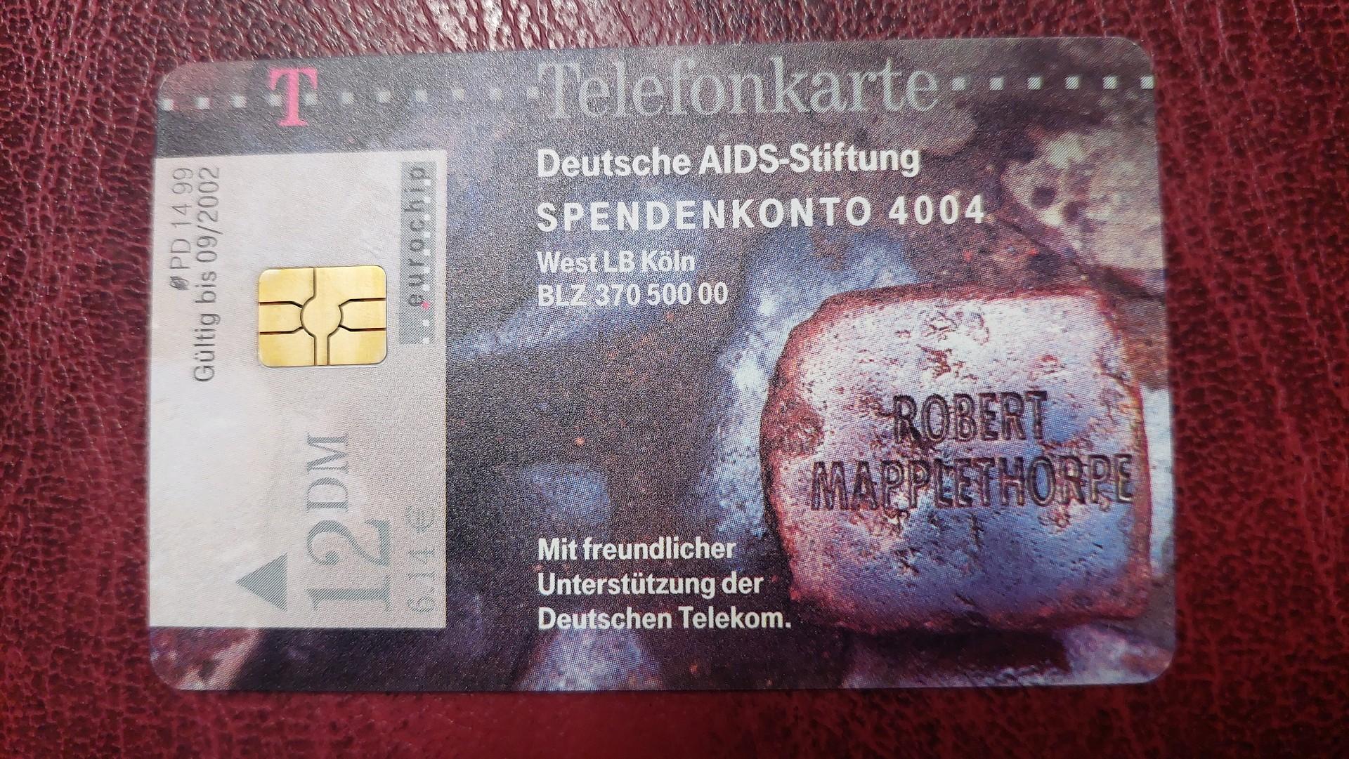 Sena telefono kortelė 12 DM Deutsche AIDS-Stiftung