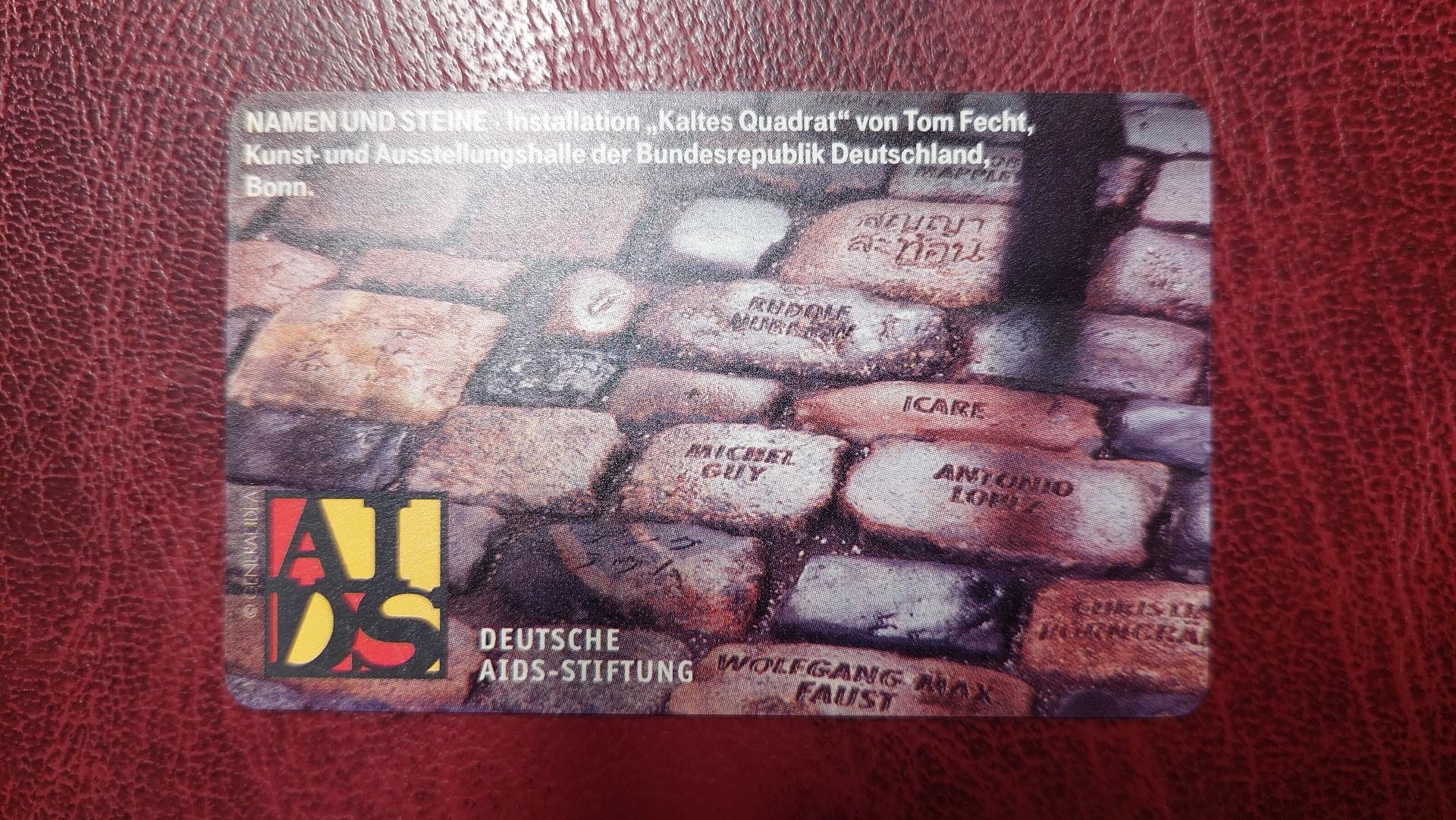 Sena telefono kortelė 12 DM Deutsche AIDS-Stiftung