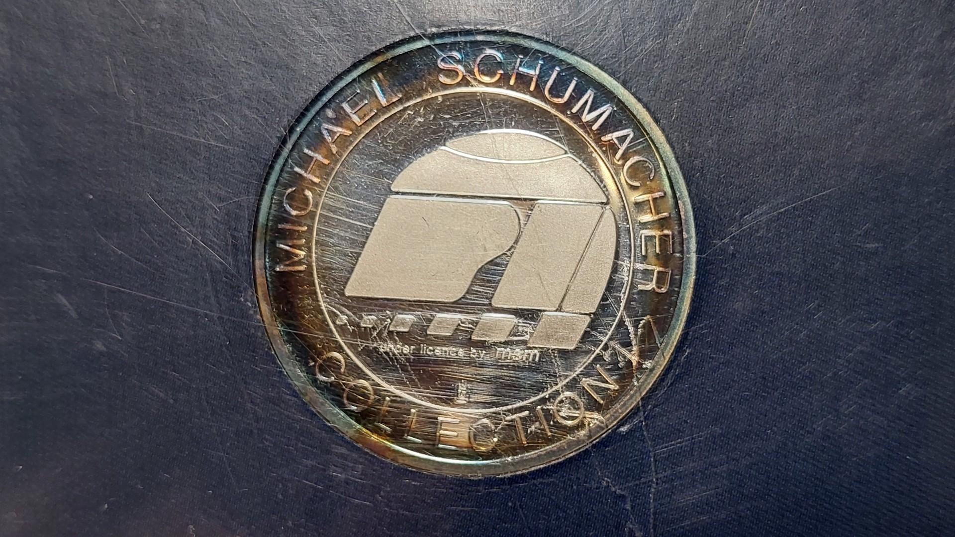 1 Euro ir medalis 2003 skirtas Michael Schumacher