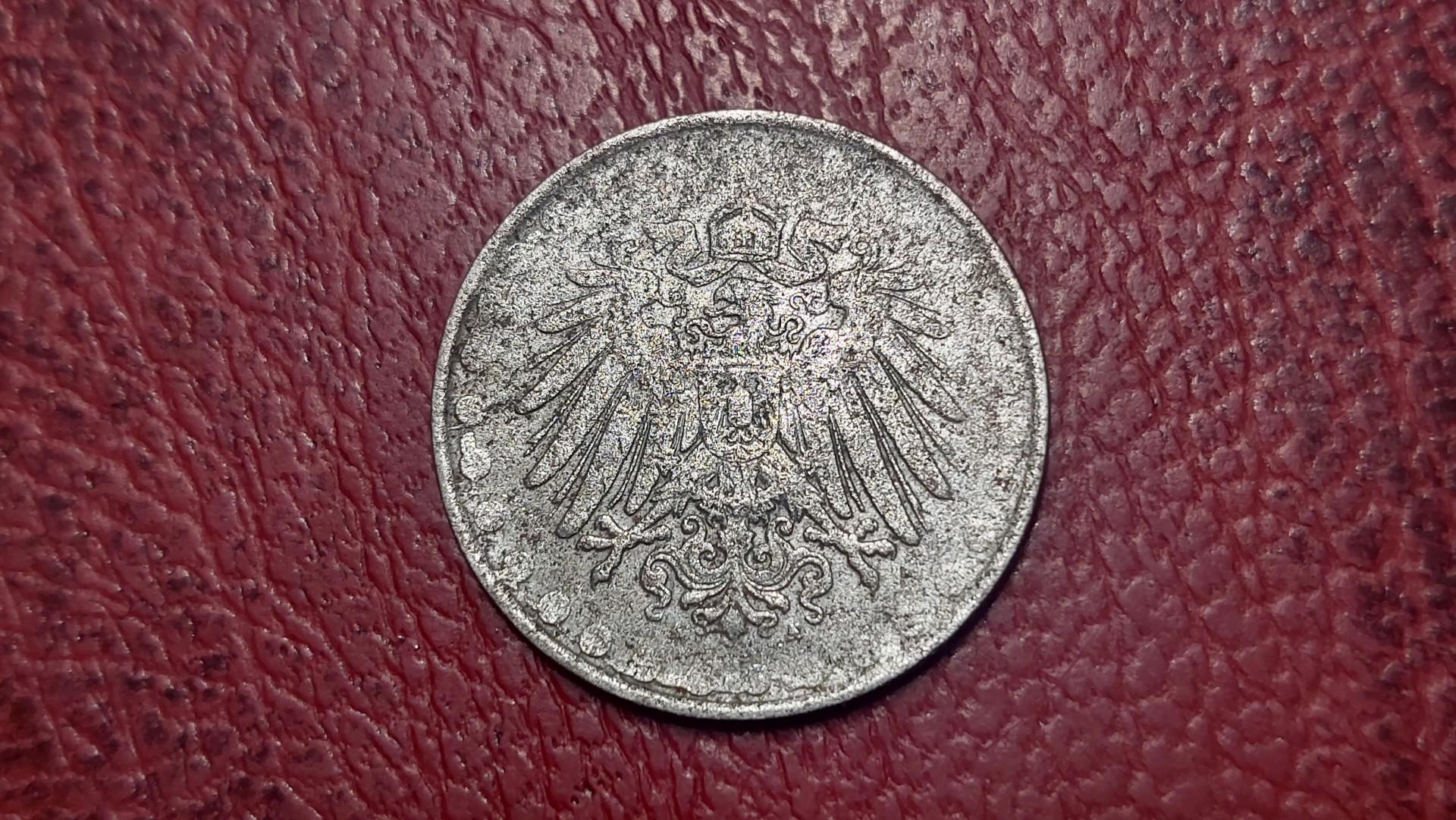 Vokietija 10 pfenigų, 1917A Geležis /magnetinė/
