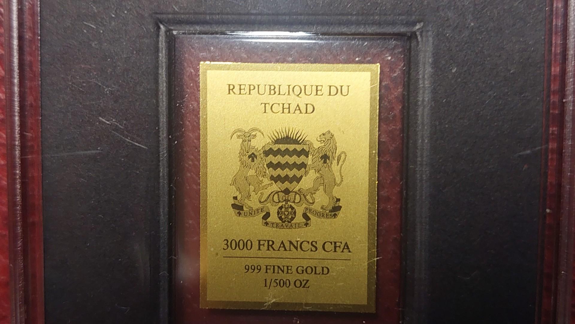 Čadas 3000 frankų Wappen Sachsen Au su sertifikatu