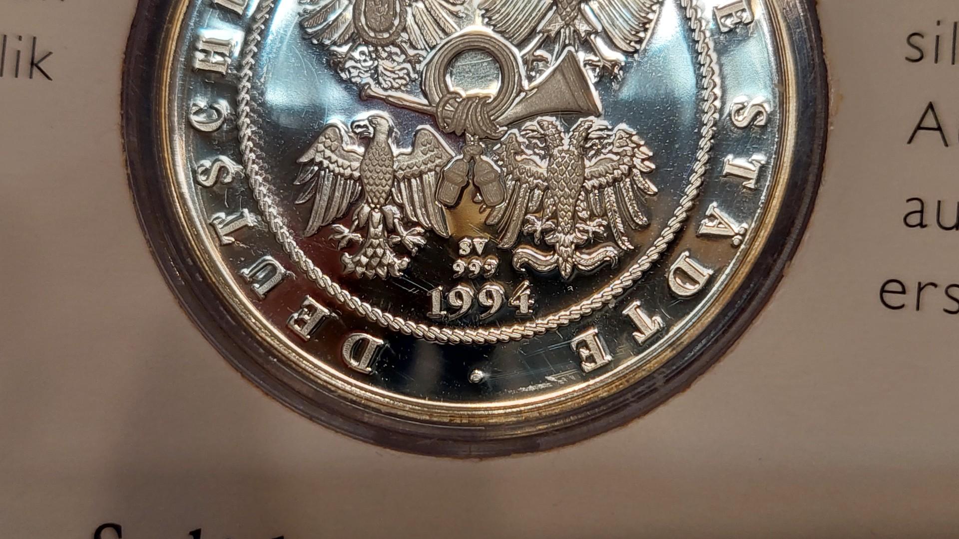 Sidabrinis medalis Berlin schone stadte AG 0.999