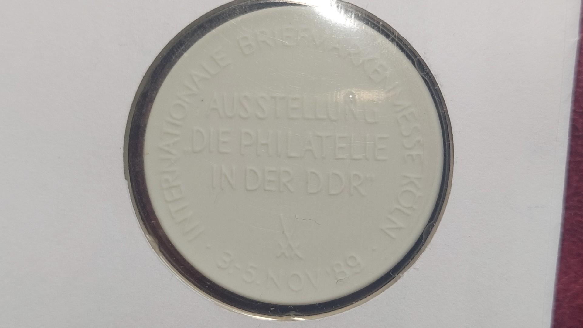 Medalis - Philatelia '89 Vokietija Numizm. laiške
