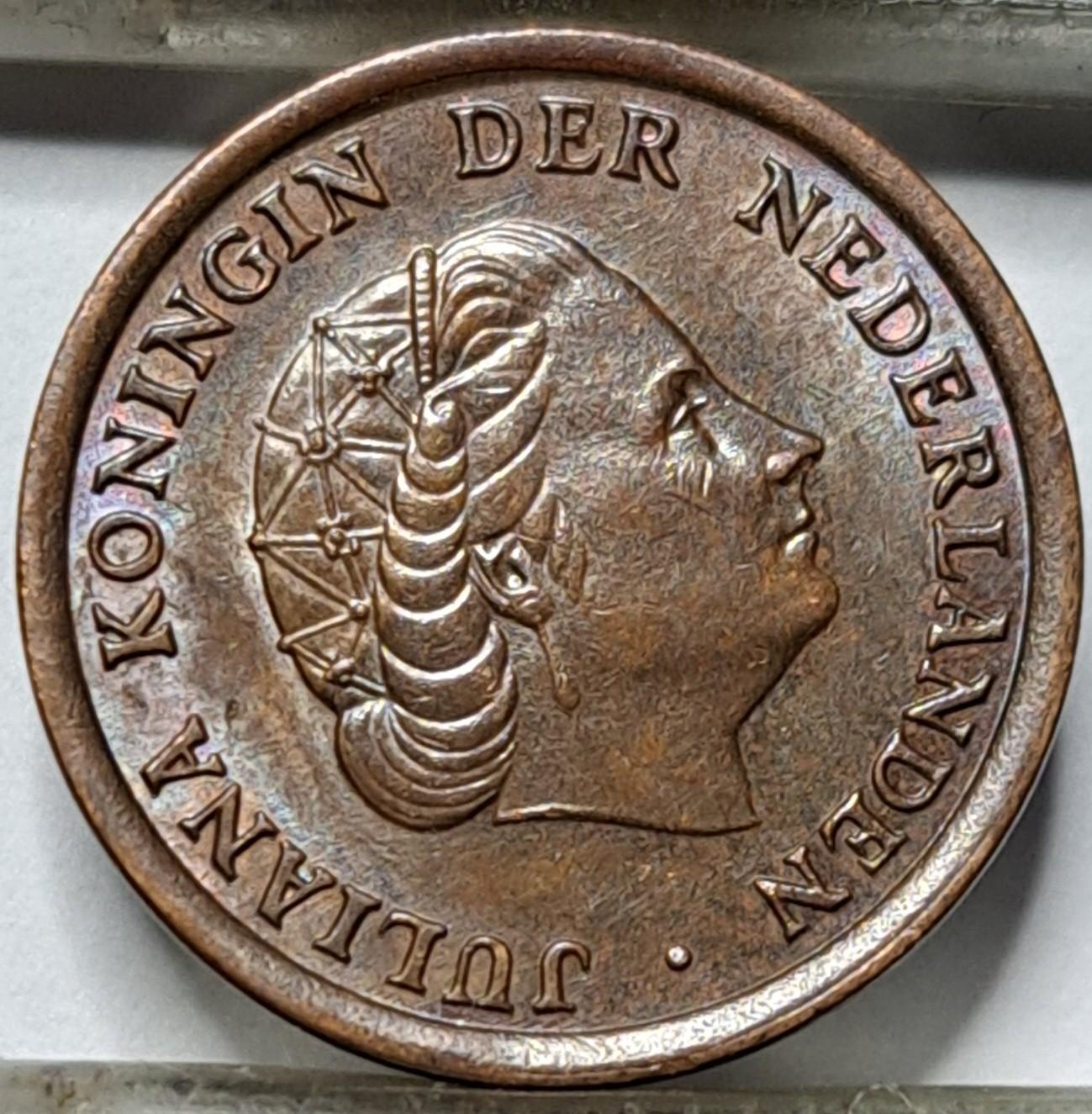 Nyderlandai 1 Centas 1956 KM#180 (5490)