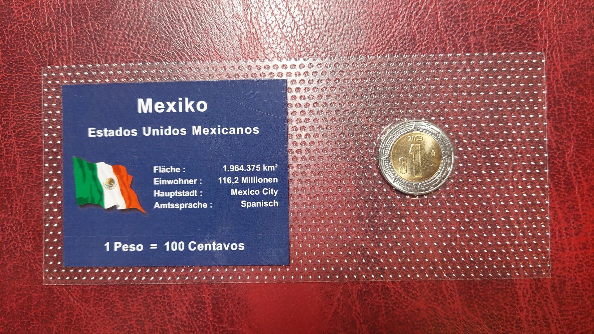 Meksika 1 pesas, 2009 KM# 603 spec. įdėkle