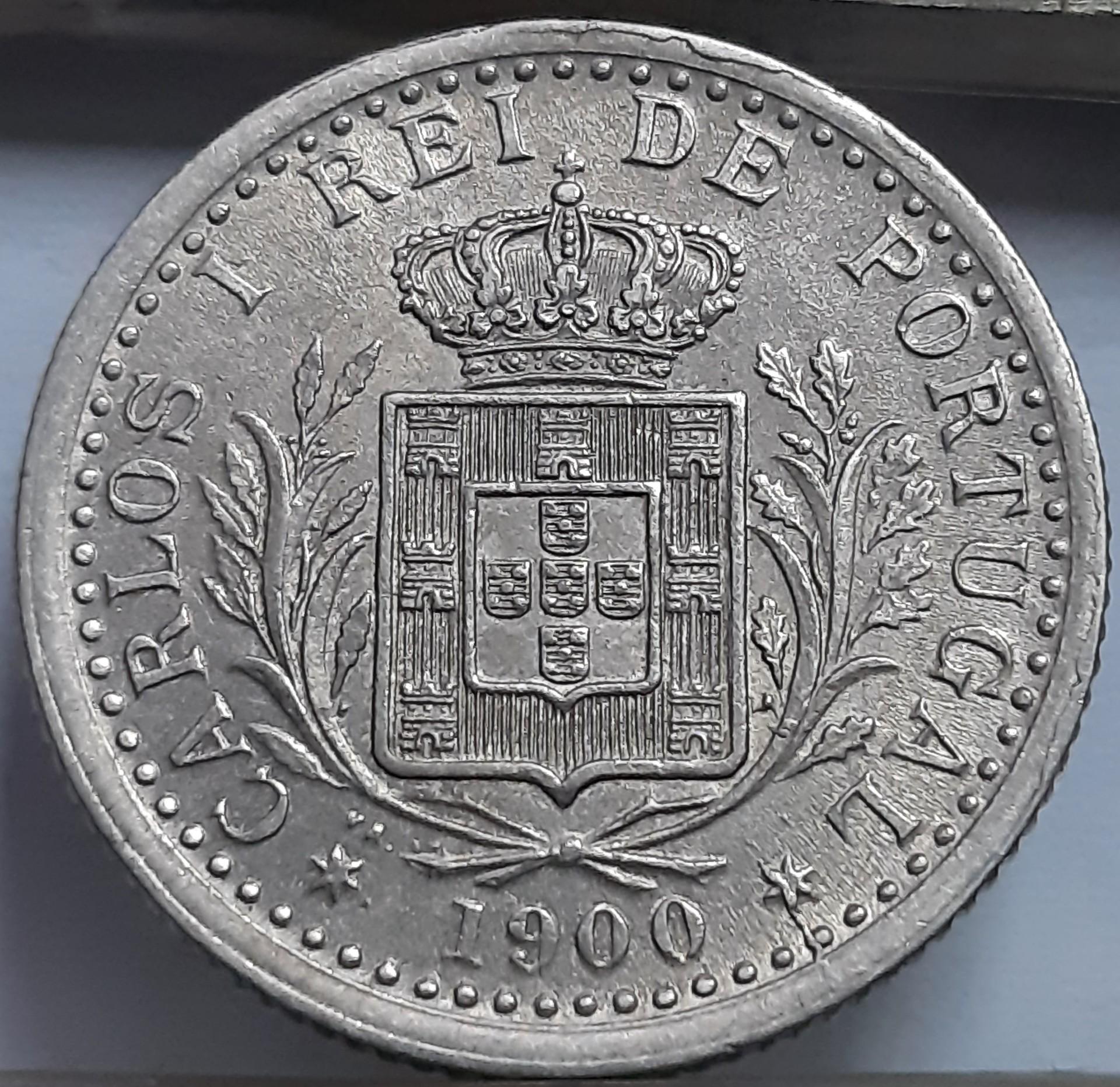 Portugalija 100 Realų 1900 Brokas KM#546 (6719)