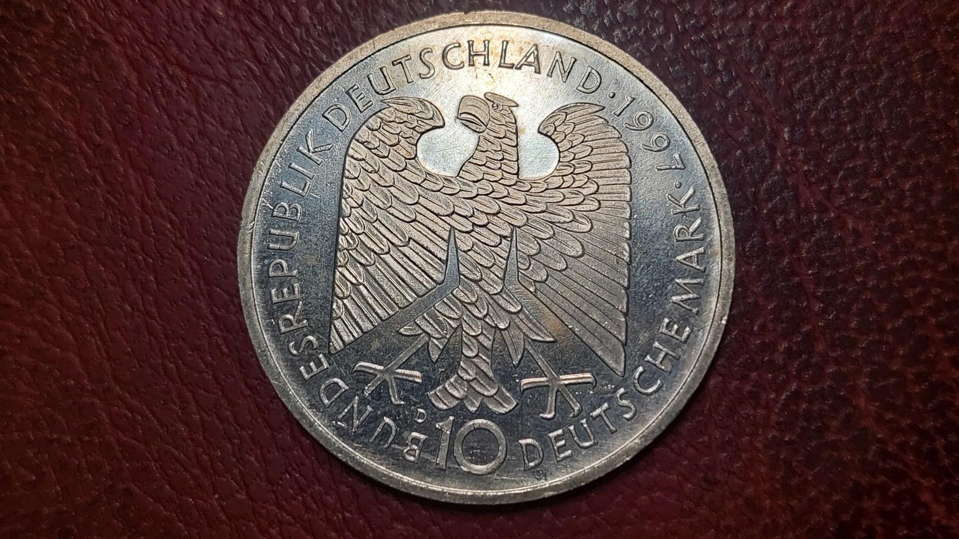 Vokietija 10 markių, 1997D KM# 190