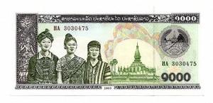 Laosas. 1000 kipų ( 2003 ) AU