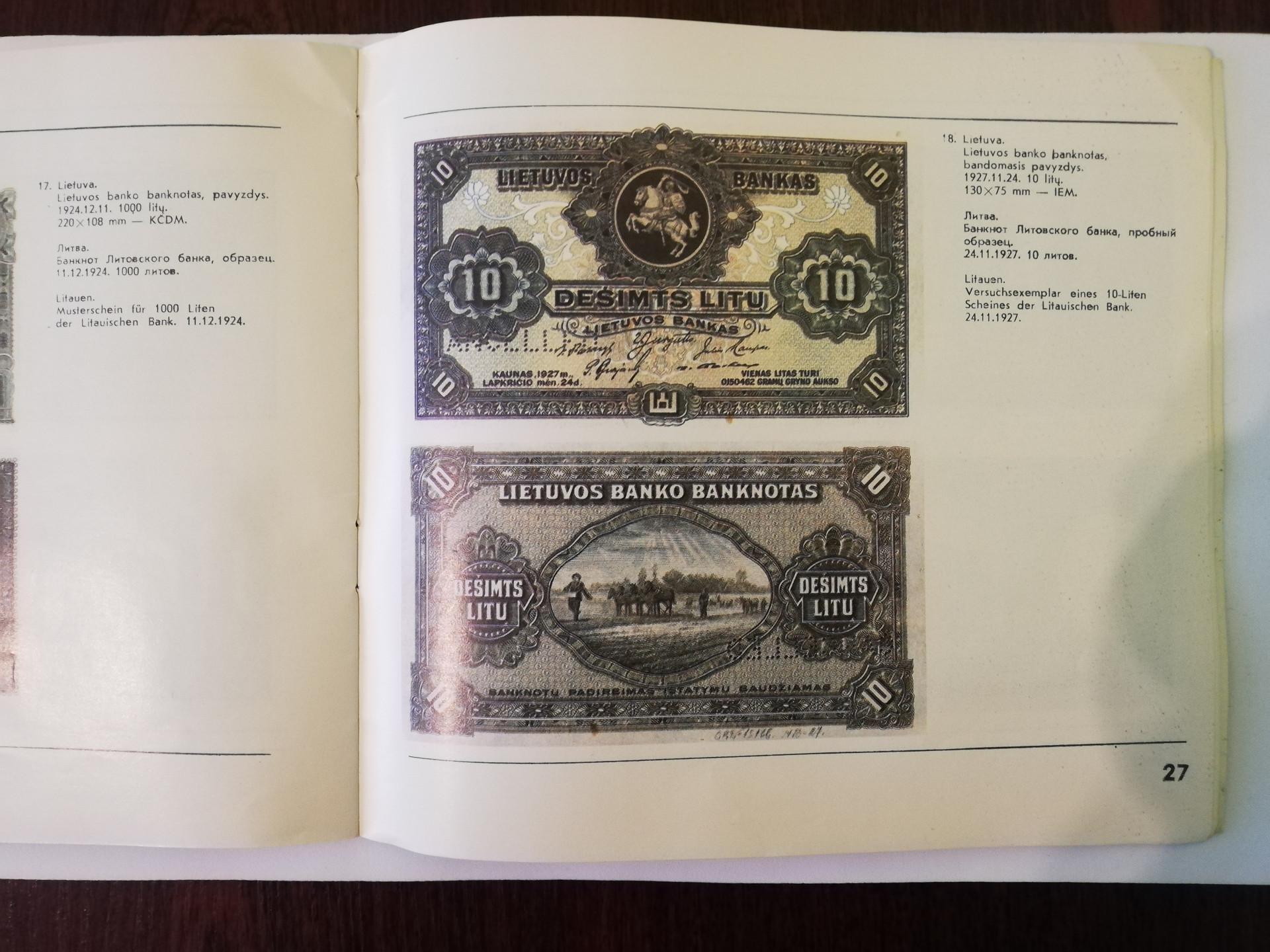 Pinigai Lietuvoje 1915-1941 m. 