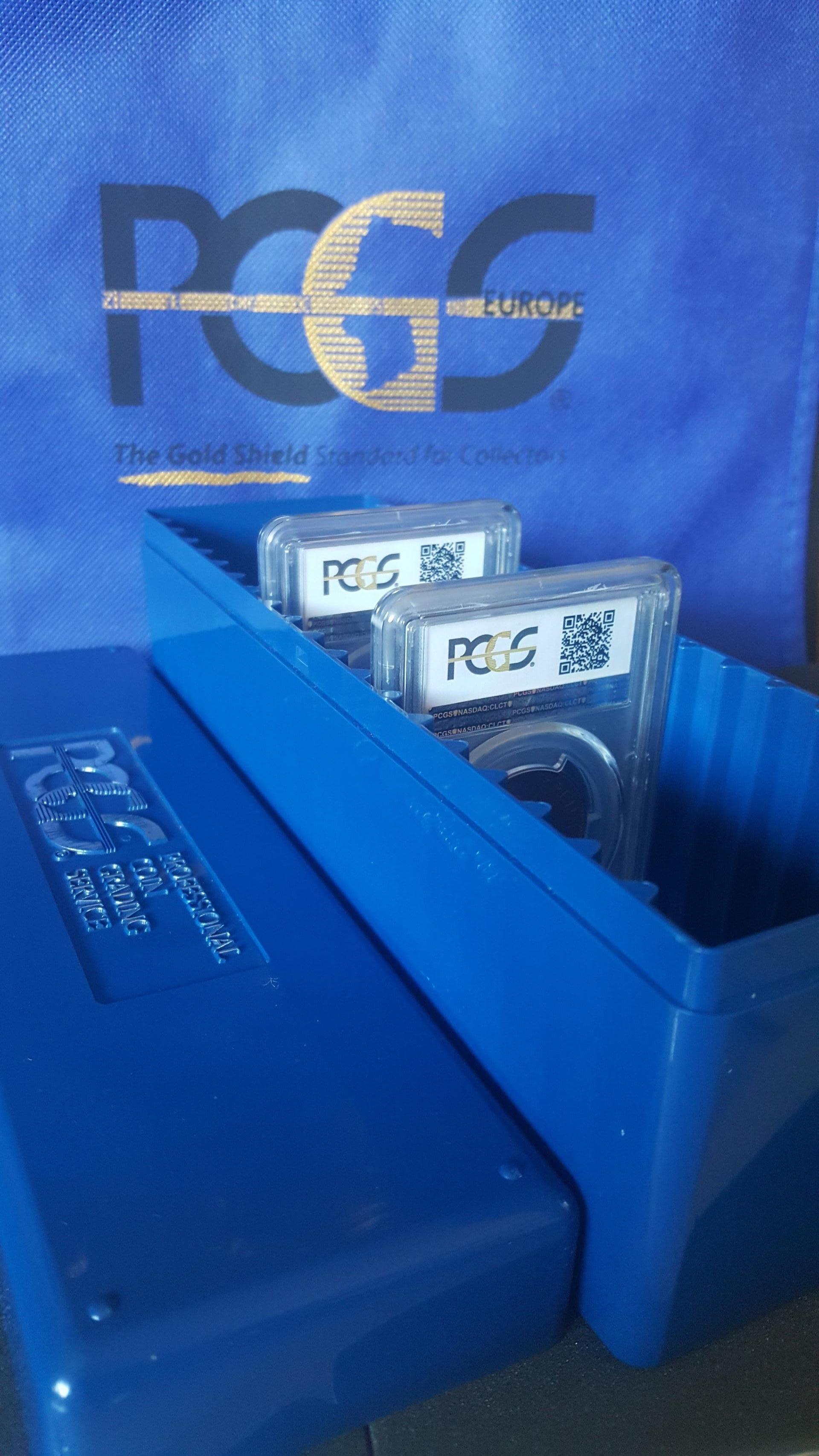 PCGS sertifikuotų monetų dėžutė