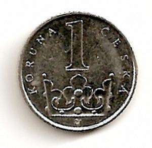 Čekija. 1 krona ( 2003 ) XF