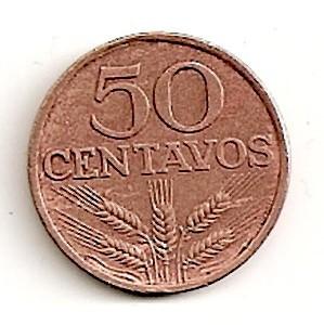 Portugalija. 50 centavų ( 1973 ) XF