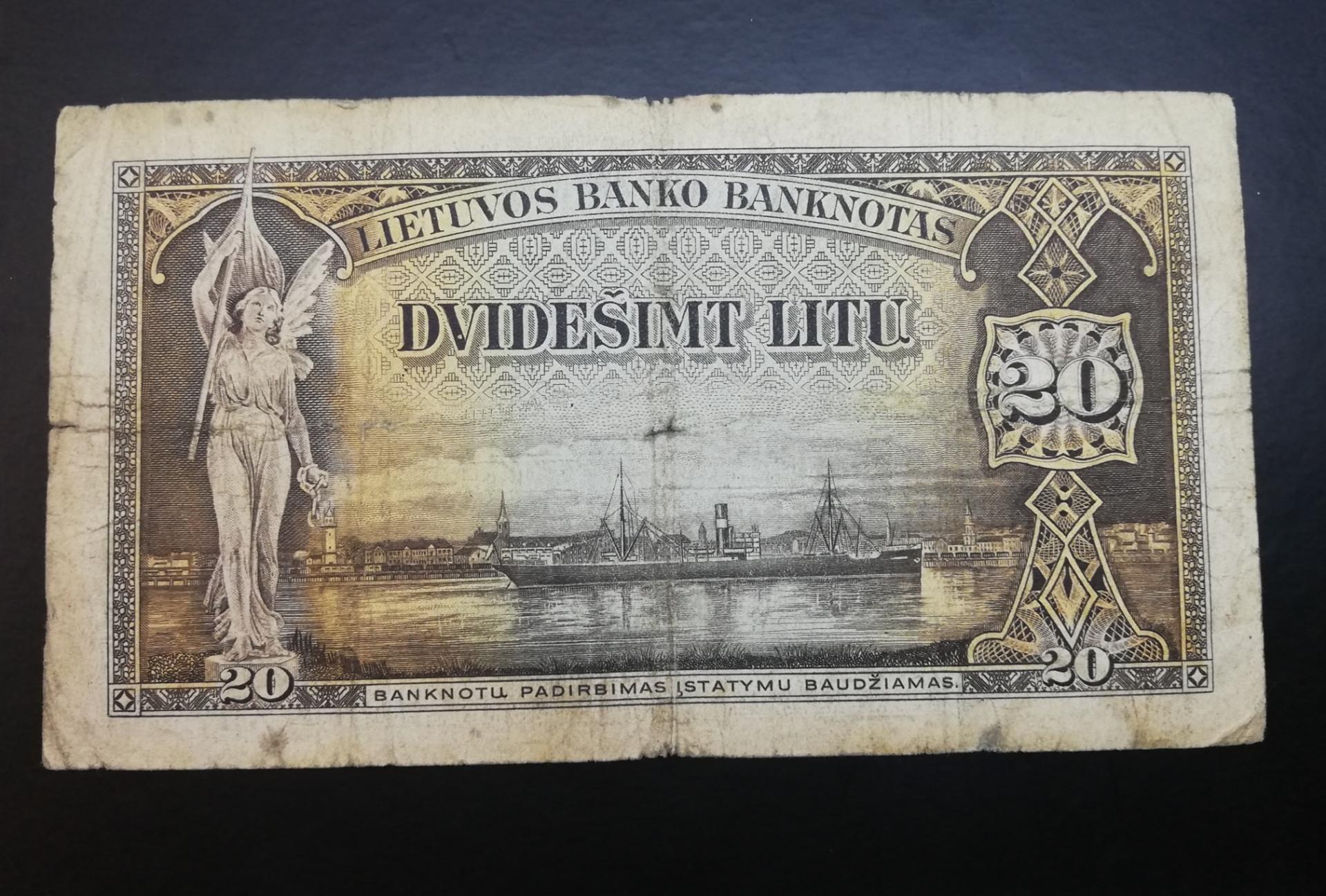 Tarpukario 20 Litų banknotas