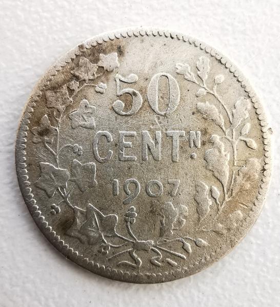  Belgija 50 c 1907