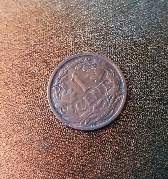 NYDERLANDAI 1916 1 centas