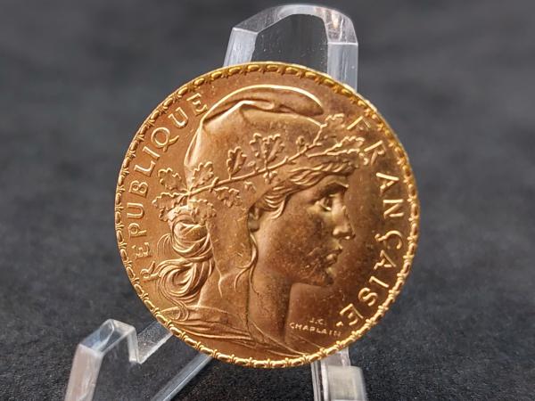 Auksinė Moneta 20 Prancūzijos Frankų Mariana