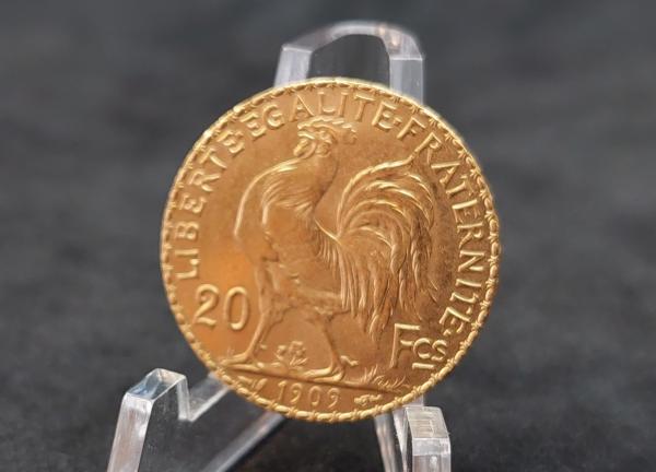Auksinė Moneta 20 Prancūzijos Frankų Mariana
