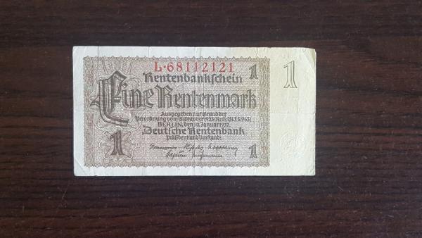 Eine Rentenmark 1937