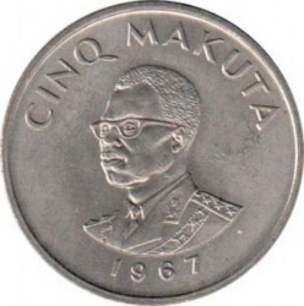 5 makutos Kongas, 1967m.