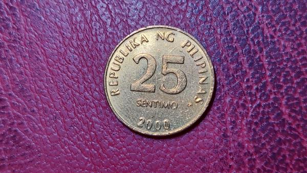 Filipinai 25 sentimai, 2000 KM# 271