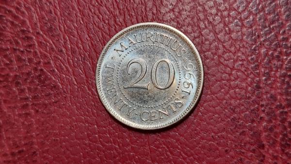 Mauricijus 20 centų, 1996 KM# 53