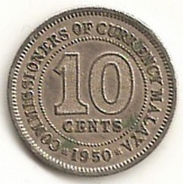 Malaja. 10 centų ( 1948 ) XF