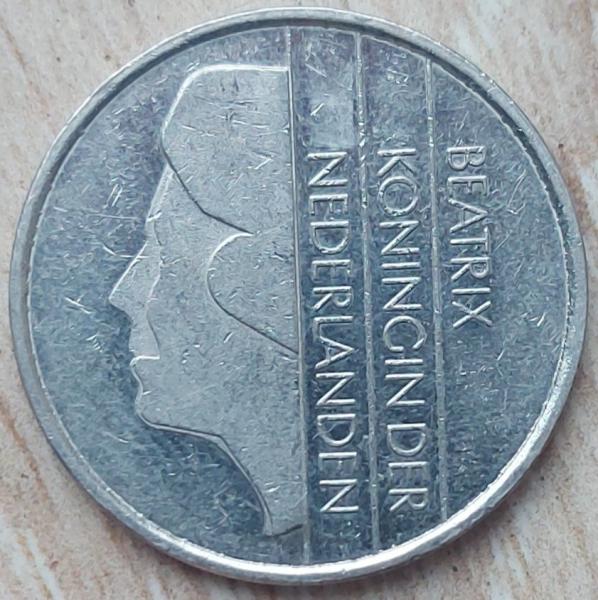 Nyderlandai 1 Guldenas 1988 KM#205 (A17)