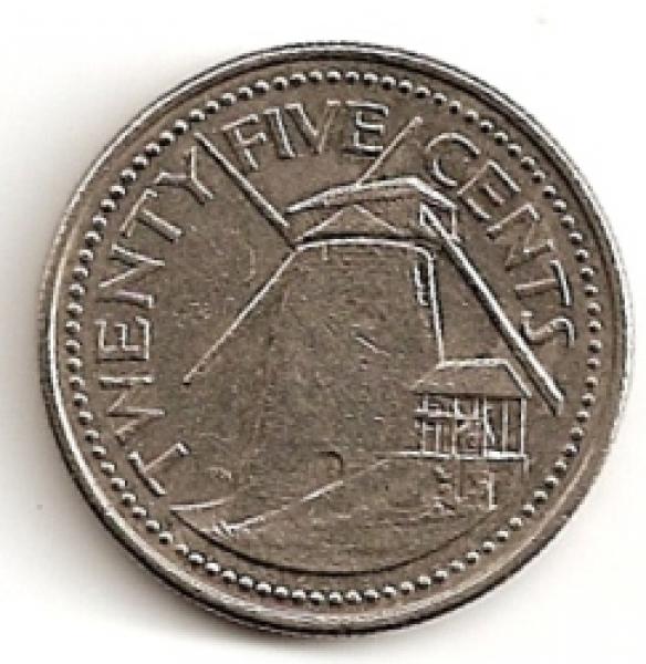 Barbadosas. 25 centai ( 2005 ) AU