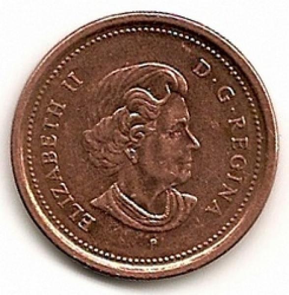 Kanada. 1 centas ( 2004 ) AU