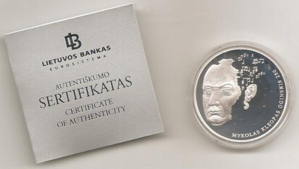 Lietuva. 20 eurų ( M. K. Oginskis ) ( 2015 ) PROOF