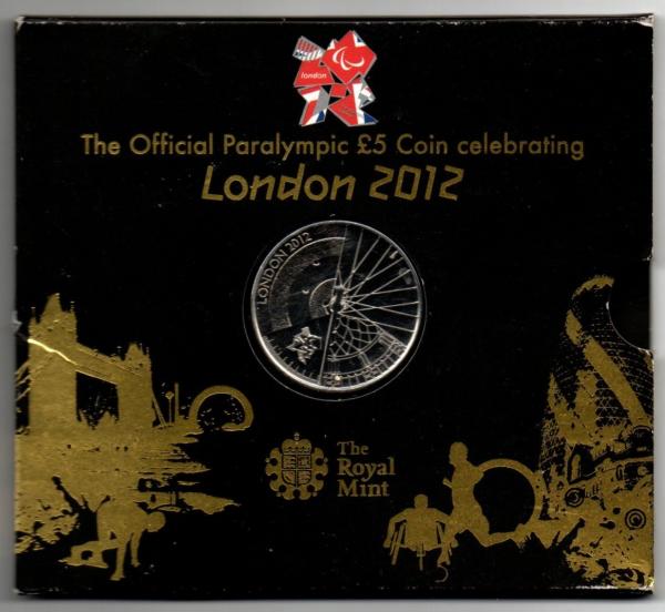 Anglija. 5 svarai ( Londonas' 2012 parolimpinės žaidynės ) ( 2012 ) BU