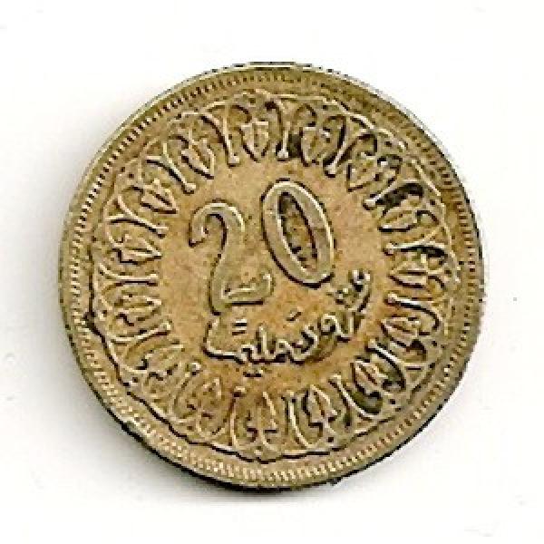 Tunisas. 20 milimų ( 1418/ 1997 ) VF
