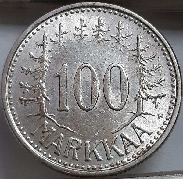 Kupčius aukcionas - Suomija 100 Markių 1956 KM#41 Sidabras (5721)