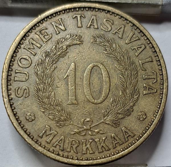 Suomija 10 Markių 1934 KM#32A (5728)