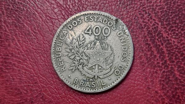 Brazilija 400 realų, 1901 KM# 505