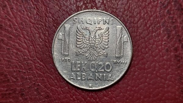 Albanija 0,2 leko, 1939 KM# 29 Magnetinė