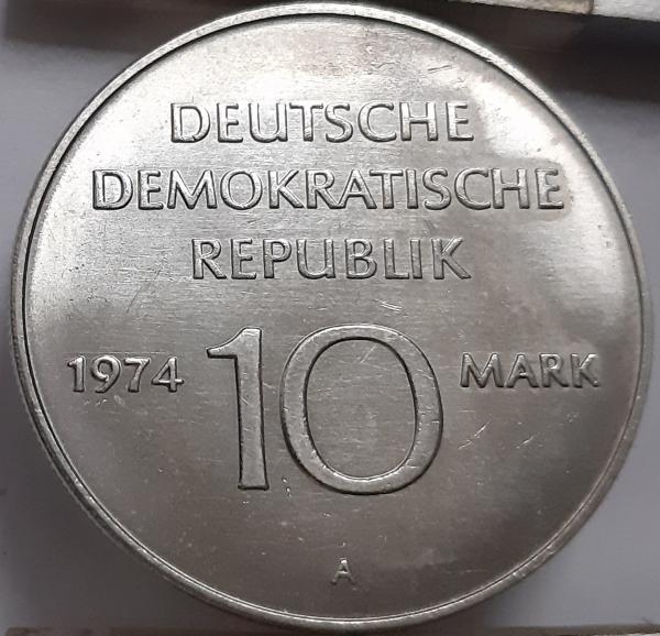 Vokietija 10 Markiu 1974 Proginė KM#50 (6173 )