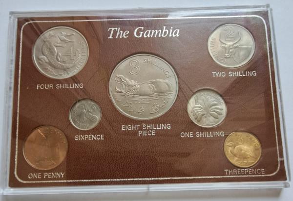 Gambijos Setas 1966-1970 KM#1-7 (6201)
