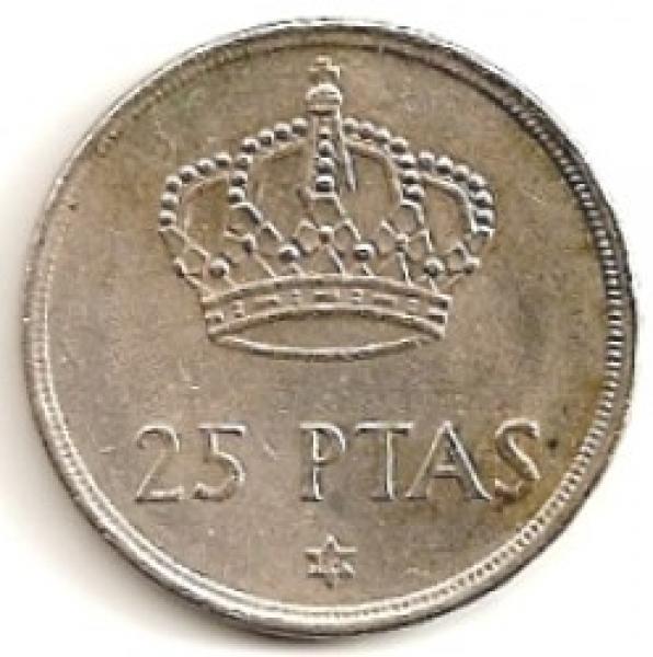 Ispanija. 25 pesetos ( 1975/ 1979 ) XF